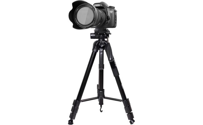 Jmary KP-2264 Professional Aluminium 1.75M Tripod Monopod for All DSLR Cameras (Black)